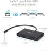 StarTech.com 3-Port Multi Monitor Adapter – Mini DisplayPort to HDMI MST Hub – Triple 1080p/Dual 4K 30Hz – Video Splitter for Extended Desktop Mode on Windows Only – mDP 1.2 to 3x HDMI (MSTMDP123HD)(Mini DisplayPort to)