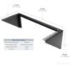 StarTech.com 3U 19″ Wall Mount Vertical Rack Bracket, Wall Mount Patch Panel Bracket for Data/AV/IT/Computer Equipment, 3U Rack for Cabinet or Server Room, Supports 150lb (68kg) , TAA (RK319WALLV)(4U)