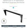 StarTech.com 3U 19″ Wall Mount Vertical Rack Bracket, Wall Mount Patch Panel Bracket for Data/AV/IT/Computer Equipment, 3U Rack for Cabinet or Server Room, Supports 150lb (68kg) , TAA (RK319WALLV)(1U)