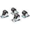 StarTech.com 4-Piece Caster Kit for Open Frame Rack – TAA Compliant Heavy Duty Casters – Includes Installation Hardware (4POSTRACK)(45 mm x 75 mm)
