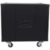 StarTech.com 4-Post 9U Mobile Open Frame Server Rack, Network Rack with Wheels, 19″ Rolling Rack for Home/Office Narrow Floor Spaces, Small Data Rack for Computer/AV/IT Equipment – TAA (RK960CP)