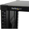 StarTech.com 4-Post 9U Mobile Open Frame Server Rack, Network Rack with Wheels, 19″ Rolling Rack for Home/Office Narrow Floor Spaces, Small Data Rack for Computer/AV/IT Equipment – TAA (RK960CP)