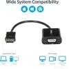 StarTech.com 5-Pack DisplayPort to VGA Adapter – DisplayPort 1.2 to VGA Active Adapter – Digital DP to Analog VGA Video Converter Dongle – DisplayPort Male to VGA Female Monitor Adapter (DP2VGA3X5)(1 Pack)