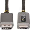 StarTech.com 6ft (2m) DisplayPort to HDMI Adapter Cable, 8K 60Hz, 4K 144Hz, HDR10, DP 1.4 to HDMI 2.1 Active Video Converter, DisplayPort Desktop to HDMI Monitor (133DISPLAYPORTHDMI21)