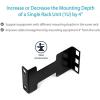 StarTech.com Server Rack Depth Extender – 2U – 4in / 10 cm – TAA Compliant – Recessed Rack Adapter – Rack Mount Adapter Kit – Network Rack Extender (RDA2U)(1U)