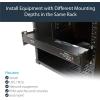 StarTech.com Server Rack Depth Extender – 2U – 4in / 10 cm – TAA Compliant – Recessed Rack Adapter – Rack Mount Adapter Kit – Network Rack Extender (RDA2U)(2U)