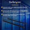 StarTech.com Vertical 40U Server Rack Cable Management w/ D-Ring Hooks – 40U Network Rack Cord Manager Panels – 2x 3ft Wire Organizers (CMVER40UD)(D-Ring Hooks)