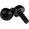 StarTech Server Rack Screws 10-32 Screws 50 Pack Model CABSCRWS1032(Black Mounting Screws)