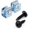 StarTech Server Rack Screws 10-32 Screws 50 Pack Model CABSCRWS1032(Black Mounting Screws and Slide-On Cage Nuts)