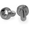 StarTech Server Rack Screws 10-32 Screws 50 Pack Model CABSCRWS1032(Silver Mounting Screws)