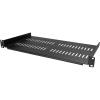 StarTech.com 1U Server Rack Shelf – Universal Vented Rack Mount Cantilever Tray for 19″ Network Equipment Rack & Cabinet – Durable Design – Weight Capacity 55lb/25kg – 12″ Deep (SHELF-1U-12-FIXED-V)(10″)