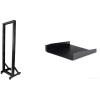 StarTech.com 2-Post 42U Mobile Open Frame Server Rack, Two Post 19in Network Rack with Casters, Rolling Open Rack for AV/Data/IT Equipment, Computer Rack for Home/Office Spaces (2POSTRACK42)(2 Post)