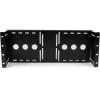 StarTech.com 4U Universal VESA LCD Monitor Mounting Bracket for 19-inch Rack or Cabinet – TAA Compliant – Cold-Pressed Steel Bracket (RKLCDBK)(Standard)