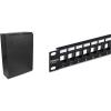 StarTech.com 6U Wall Mount Network Cabinet – Vertical Wall Mount Patch Panel Rack – 30″ Server Room Cabinet (RK630WALVS)(Cabinet + Blank Keystone 1U Patch Panel)