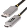 StarTech.com 6ft (2m) DisplayPort to HDMI Adapter Cable, 8K 60Hz, 4K 144Hz, HDR10, DP 1.4 to HDMI 2.1 Active Video Converter, DisplayPort Desktop to HDMI Monitor (133DISPLAYPORTHDMI21)