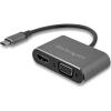 StarTech.com USB-C to VGA and HDMI Adapter – 2-in-1 – 4K 30Hz – Space Grey – Windows & Mac Compatible (CDP2HDVGA)