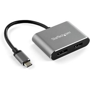 StarTech.com USB C Multiport Video Adapter – 4K 60Hz USB-C to HDMI 2.0 or DisplayPort 1.2 Monitor Adapter – USB Type-C 2-in-1 Display Converter HDMI/DP HBR2 HDR – Thunderbolt 3 Compatible (CDP2DPHD)