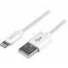 StarTech.com 2m (6ft) Long Black Apple 8-pin Lightning Connector to USB Cable for iPhone / iPod / iPad – Charge and Sync Cable (USBLT2MB)(White)