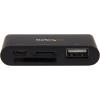 StarTech.com USB 3.0 Flash Memory Multi-Card Reader/Writer with USB-C – SD microSD and CompactFlash Card Reader w/ Integrated USB-C Cable (FCREADU3C)(Multi-card)