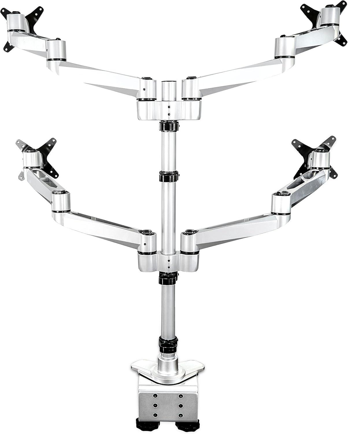 imageStarTechcom Desk Mount Monitor Arm for UHD iMac and Apple Thunderbolt Displays up to 49quot 309lb14kg Articulating Height Adjustable Single Monitor Pole Mount Clamp or Grommet Base TAAQuad