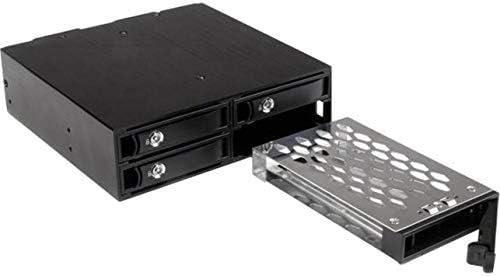 imageStarTechcom Mobile Rack Backplane for 25quot SATASAS Drive Supports 5mm15 mm SSDsHDDs Hot Swap Vented Metal Enclosure SATSASBP1254Bay 25 in SATASAS