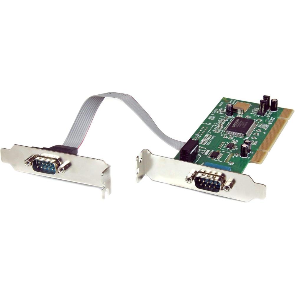 imageStarTechcom 2 Port PCI Low Profile RS232 Serial Adapter Card with 16550 UART  Serial Adapter  PCI  RS232 x 2  PCI2S550LP2P Low Profile