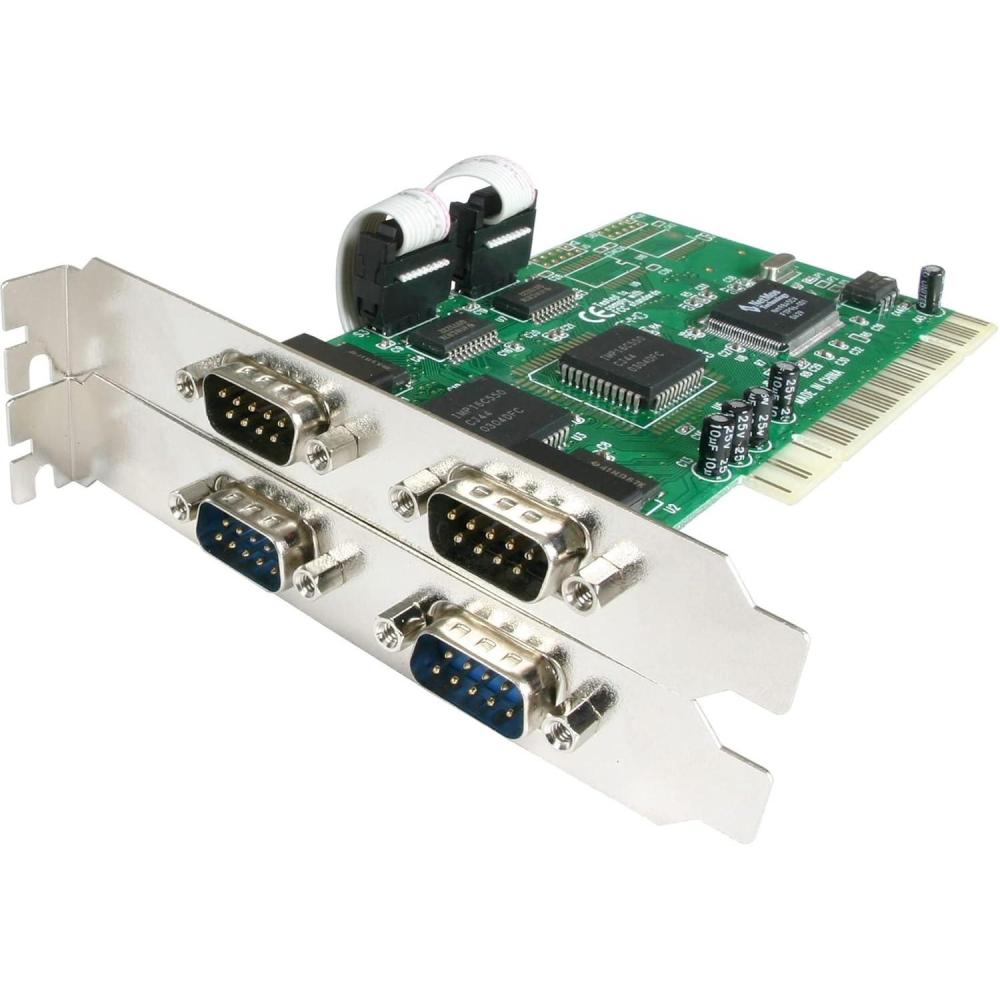 imageStarTechcom 2 Port PCI Low Profile RS232 Serial Adapter Card with 16550 UART  Serial Adapter  PCI  RS232 x 2  PCI2S550LP4 Ports