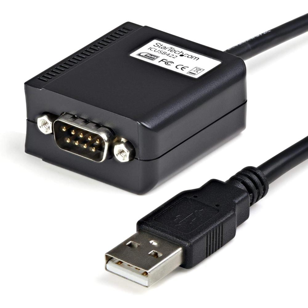 imageStarTechcom 6ft 18m 1Port Professional RS422485 USB Serial Cable Adapter with COM Retention USB to RS422 Adapter  TAAcable with COM retention
