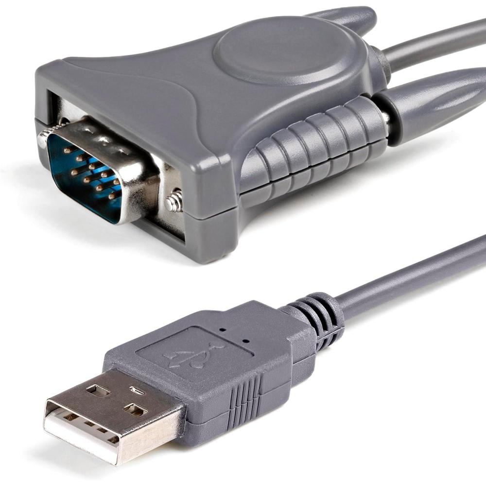 imageStarTechcom USB to Serial Adapter 3 ft 1m with DB9 to DB25 Pin Adapter Prolific PL2303 USB to RS232 Adapter Cable