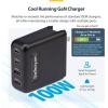 StarTech.com 100W USB-C Wall Charger, 2X USB-C/2x USB-A, USB PD 3.0, Fast Charging Portable GaN Charger, Power Adapter for MacBook Pro/Air, Dell XPS, iPhone 15/Pro, iPad Pro, Samsung S23/S24