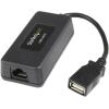 StarTech.com 1-Port USB 1.1 Extender – Up to 131 ft (40 m) Over Cat5/Cat6 Extension – Up to 12 Mbps USB 1.1 Ethernet Extender (USB110EXT2) Black