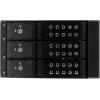 StarTech.com 3-Bay Hot Swap Backplane for 3.5in SAS II/SATA III – 6 Gbps HDD – Aluminum Trayless Mobile Rack Backplane (HSB3SATSASBA),Black(Backplane)