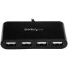 StarTech.com 4-Port USB-C Hub – USB-C to 4x USB-A Hub Adapter – Mini USB 2.0 Hub – Bus-powered USB Type-C Port Expander (ST4200MINIC)