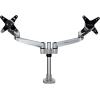 StarTech.com Desk Mount Monitor Arm, for UHD, iMac and Apple Thunderbolt Displays up to 49″ (30.9lb/14kg), Articulating Height Adjustable Single Monitor Pole Mount, Clamp or Grommet Base, TAA(Dual)