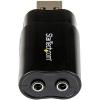 StarTech.com USB Sound Card – 3.5mm Audio Adapter – External Sound Card – Black – External Sound Card, TAA (ICUSBAUDIOB)