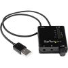 StarTech.com USB Sound Card w/ SPDIF Digital Audio & Stereo Mic – External Sound Card for Laptop or PC – SPDIF Output (ICUSBAUDIO2D),Black 0.6″ x 1.8″(0.6″ x 1.8″)