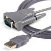 StarTech.com USB to Serial Adapter – 3 ft / 1m – with DB9 to DB25 Pin Adapter – Prolific PL-2303 – USB to RS232 Adapter Cable