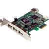 StarTech.com 4 Port PCI Express Low Profile High Speed USB Card – PCIe USB 2.0 Card – PCI-E USB 2.0 Card , TAA (PEXUSB4DP)(0.8″x3.1″x3.5″)