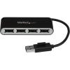 StarTech.com 4 Port USB 2.0 Hub – USB Bus Powered – Portable Multi Port USB 2.0 Splitter and Expander Hub – Small Travel USB Hub (ST4200MINI2)