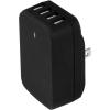 StarTech.com 4-Port Travel USB Wall Charger – 34W/6.8A International Travel Adapter – Portable USB Charging Station (USB4PACBK), Black(Black)