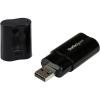 StarTech.com USB Sound Card – 3.5mm Audio Adapter – External Sound Card – Black – External Sound Card, TAA (ICUSBAUDIOB)
