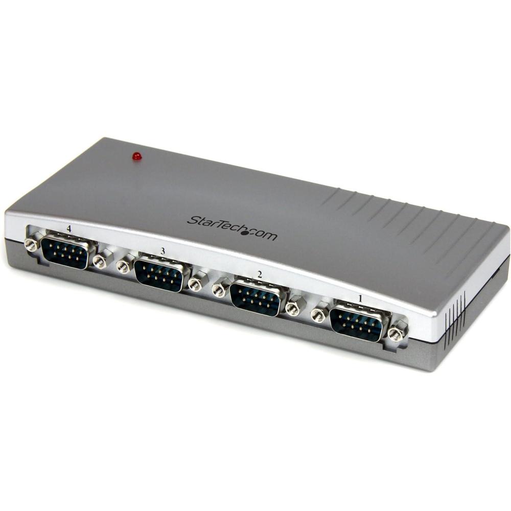 imageStarTechcom 4 Port USB to Serial RS232 Adapter  DB9M  RS232 Extension  Serial to USB TAA ICUSB2324