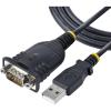 StarTech.com 3ft (1m) USB to Serial Cable, DB9 Male RS232 to USB Converter, Prolific IC, USB to Serial Adapter for PLC/Printer/Scanner/Switch, USB to COM Port Adapter, Windows/Mac (1P3FP-USB-SERIAL)