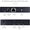 HDMI Extender over CAT6/CAT5, 4K 30Hz/130ft PoC HDMI over Ethernet Extender, HDMI Transmitter and Receiver kit, IR Extension(4K 60Hz @ 70m)