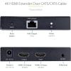 HDMI Extender over CAT6/CAT5, 4K 30Hz/130ft PoC HDMI over Ethernet Extender, HDMI Transmitter and Receiver kit, IR Extension(4K 60Hz @ 70m)