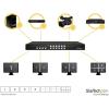 StarTech.com 4×4 HDMI Matrix Switch with Picture-and-Picture Multiviewer or Video Wall – 4×4 Matrix Switch with Video Combining, TAA (VS424HDPIP)(4×4)