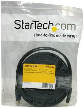 imageStarTechcom 10ft HDMI Cable  4K High Speed HDMI Cable with Ethernet  4K 30Hz UHD HDMI Cord  102 Gbps Bandwidth  HDMI 14 Video  Display Cable MM 28AWG  HDCP 14  Black HDMIMM10HS25 ft
