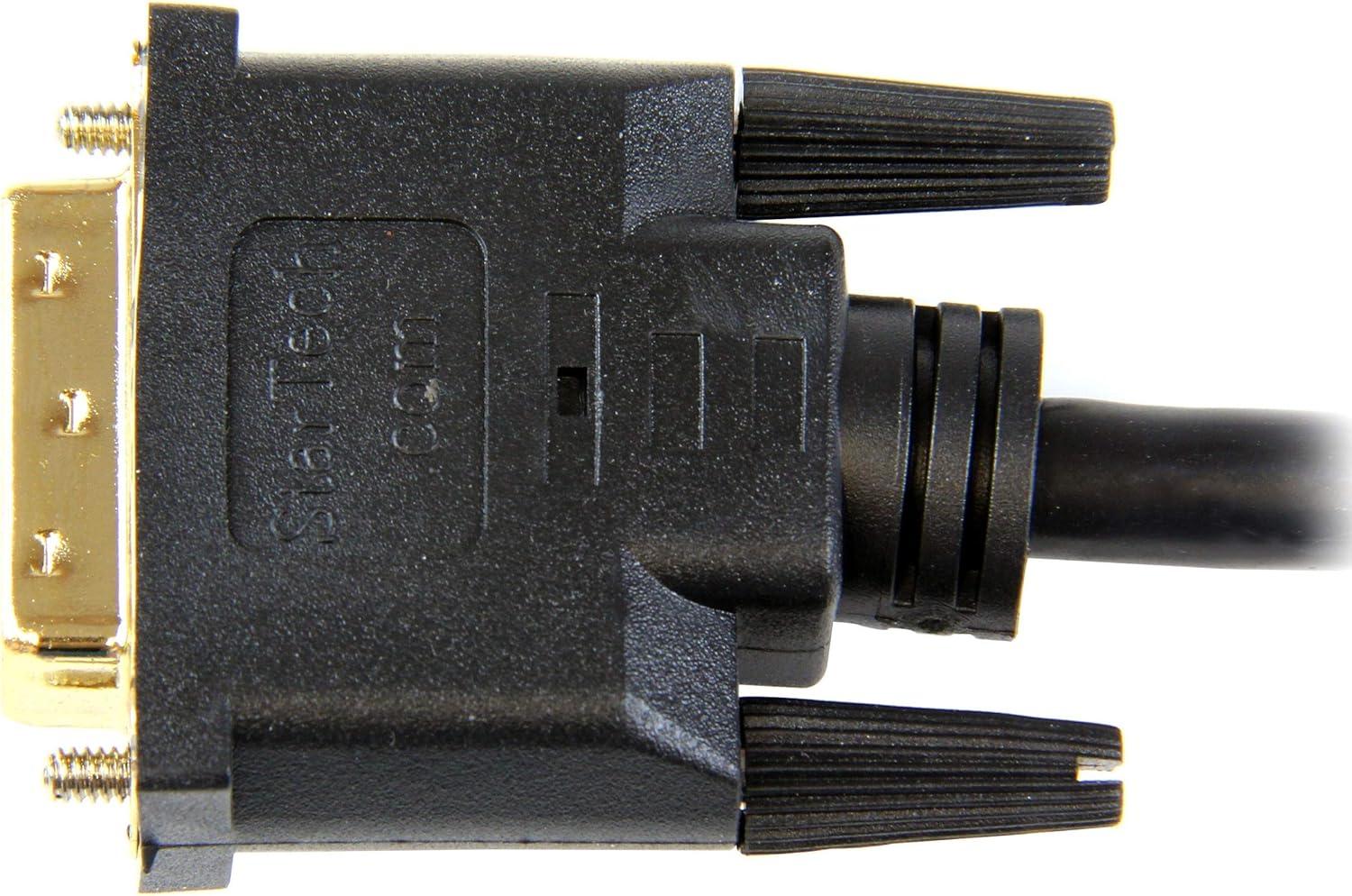 imageStarTechcom 3 ft HDMI to DVID Cable  HDMI to DVI Adapter  Converter Cable  1x DVID Male 1x HDMI Male  Black 3 feet HDDVIMM310 ft  3m