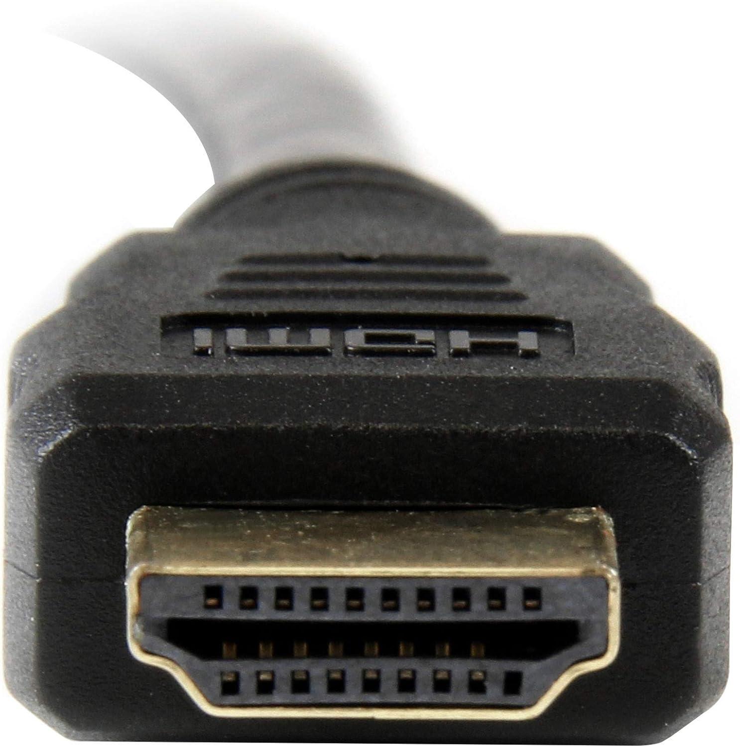 imageStarTechcom 3 ft HDMI to DVID Cable  HDMI to DVI Adapter  Converter Cable  1x DVID Male 1x HDMI Male  Black 3 feet HDDVIMM310 ft  3m