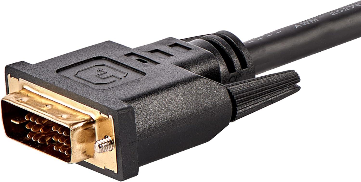 imageStarTechcom 3 ft HDMI to DVID Cable  HDMI to DVI Adapter  Converter Cable  1x DVID Male 1x HDMI Male  Black 3 feet HDDVIMM36 ft  2 m